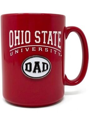 Ohio State University Buckeyes “Dad” Coffee Mug Red Holds 12 oz Brand New NWOT